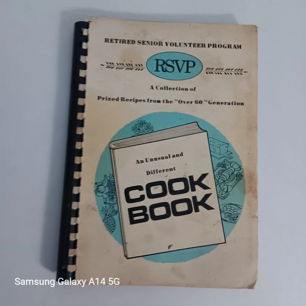 RSVP San Luis Obispo YMCA Cookbook 1968 Senior Recipes Spiral Bound Vintage